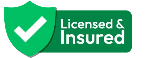 Green shield trust badge indicating licensed and insured electrician Upper Hutt services.